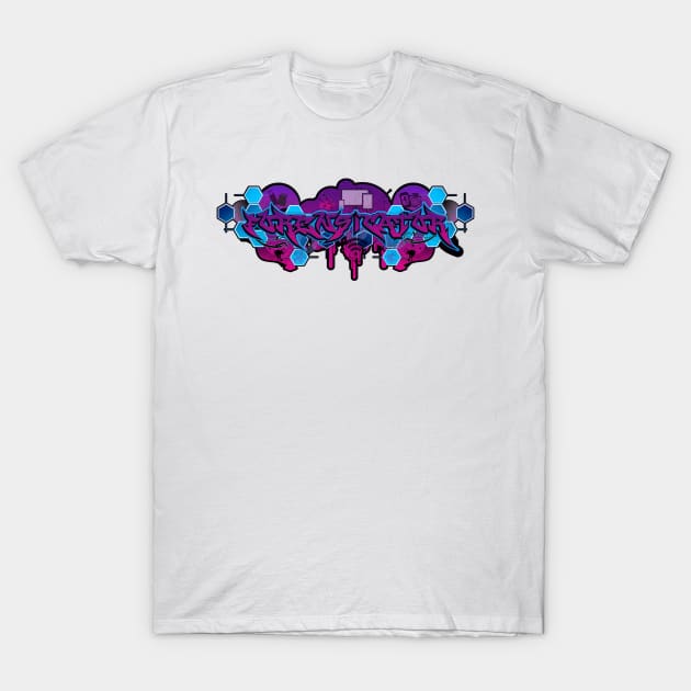 Forensicator Graffiti Purple T-Shirt by DFIR Diva